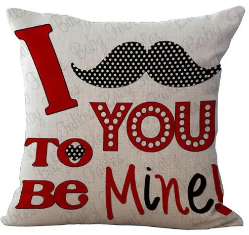 Новинка для влюбленных свадеб любовь наволочка льняной подушки жаккардовый