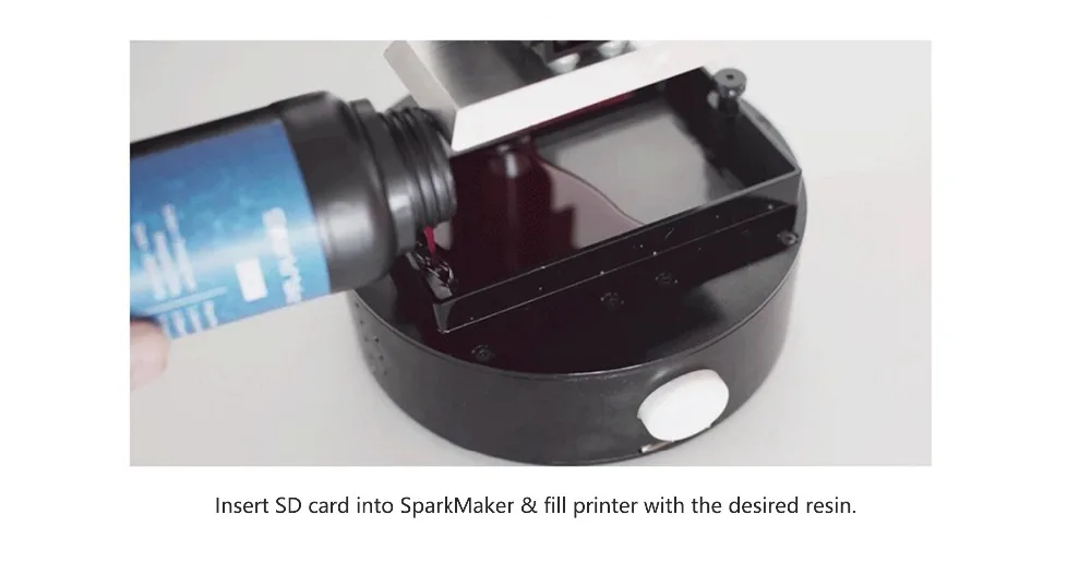 Sparkmaker, лучший 3d принтер для начинающих, размер сборки 98*55*125 мм, платаформа Dlp/lcd/sla, детали 3d принтера, алюминий