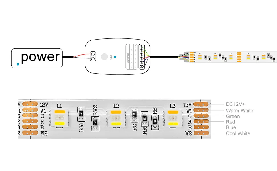 DC9~ 24 В RGBW/RGB+ CCT 2 в 1 WiFi светодиодный контроллер 5050RGBWW IOS/Android APP контроллер RGBW светильник контроллер 5 каналов 15A