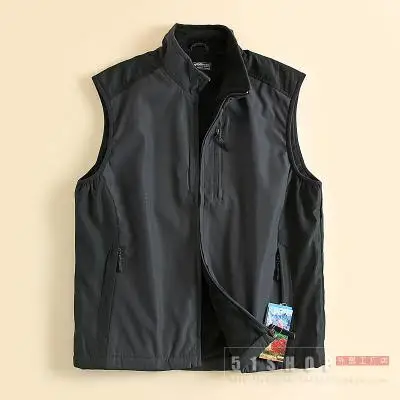 Мужской жилет для ношения на улице повседневный ветрозащитный из флиса с