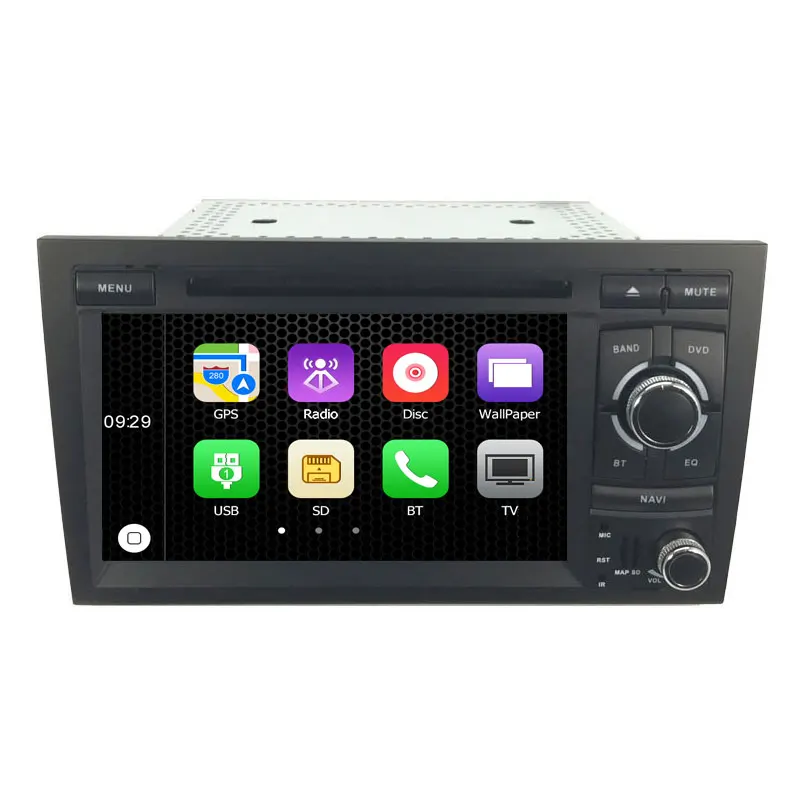 Специальный автомобильный DVD плеер с сенсорным экраном 7 дюймов для Audi A4 S4 RS4 2002 2008