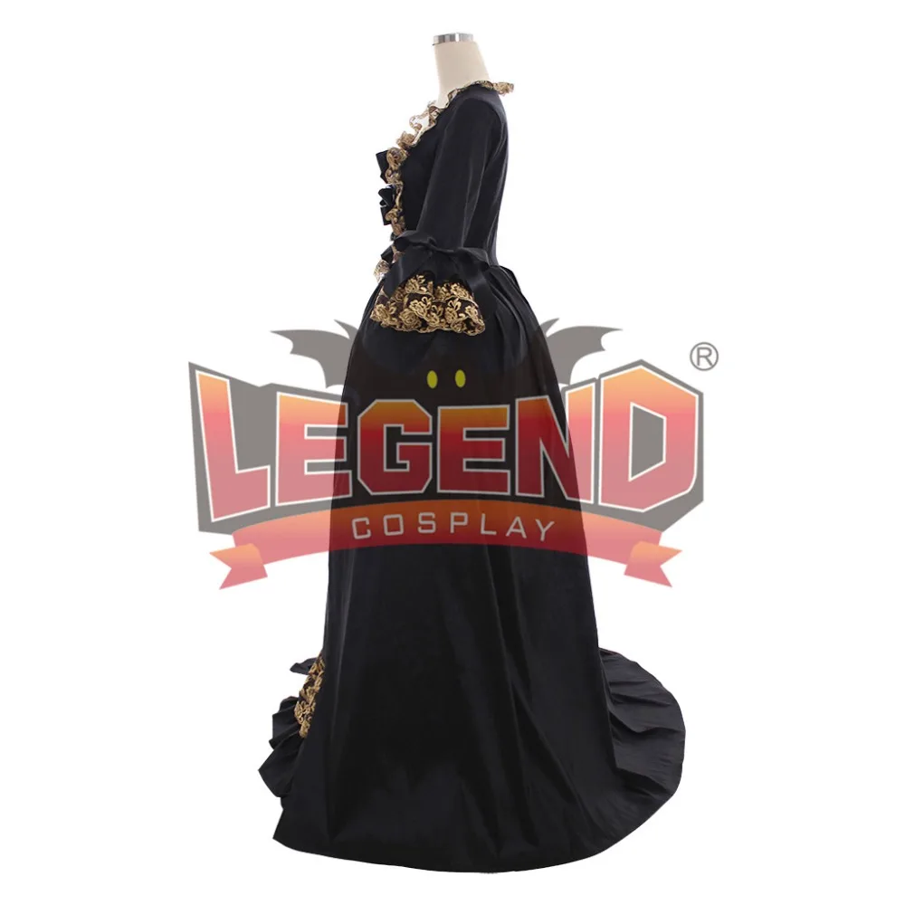 Marie Antoinette Gown Dress Rococo 18th Century black dress cosplay costume custom made | Тематическая одежда и униформа
