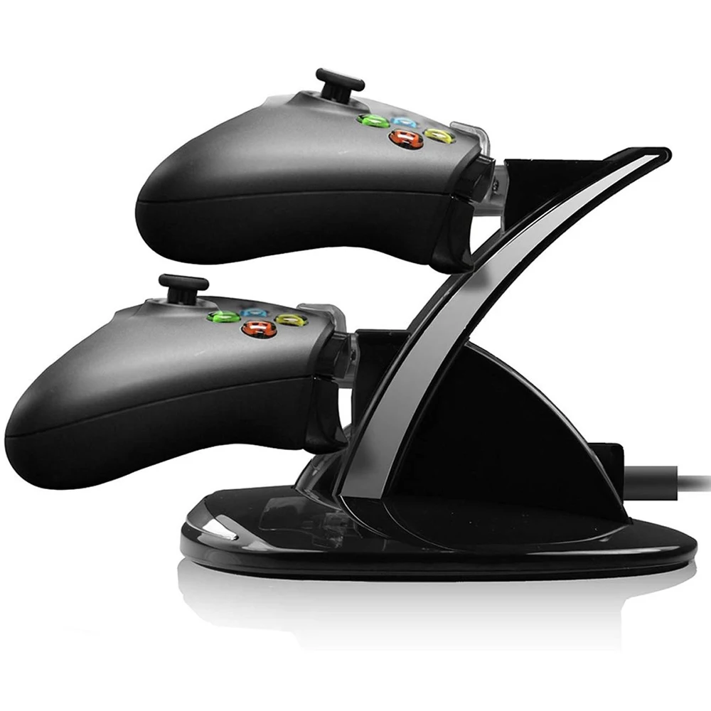 Для Xbox One беспроводной игровой контроллер зарядная станция двойной светодиодный Micro USB зарядное устройство док-станция microsoft Xbox One контроллеры