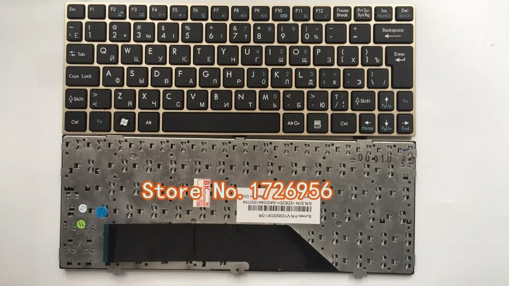 Новая Оригинальная клавиатура для ноутбука MSI U135 U135DX U160 U160DX черная раскладка RU с