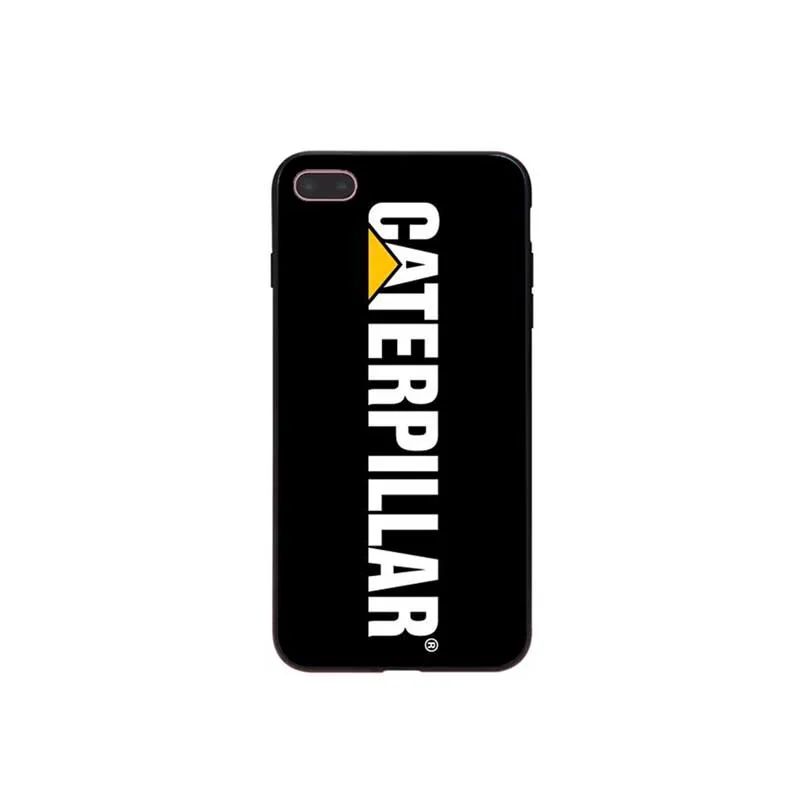Черный мягкий чехол для телефона с логотипом Caterpillar iPhone 7 8 6 6S Plus X XS MAX 5 5S SE XR