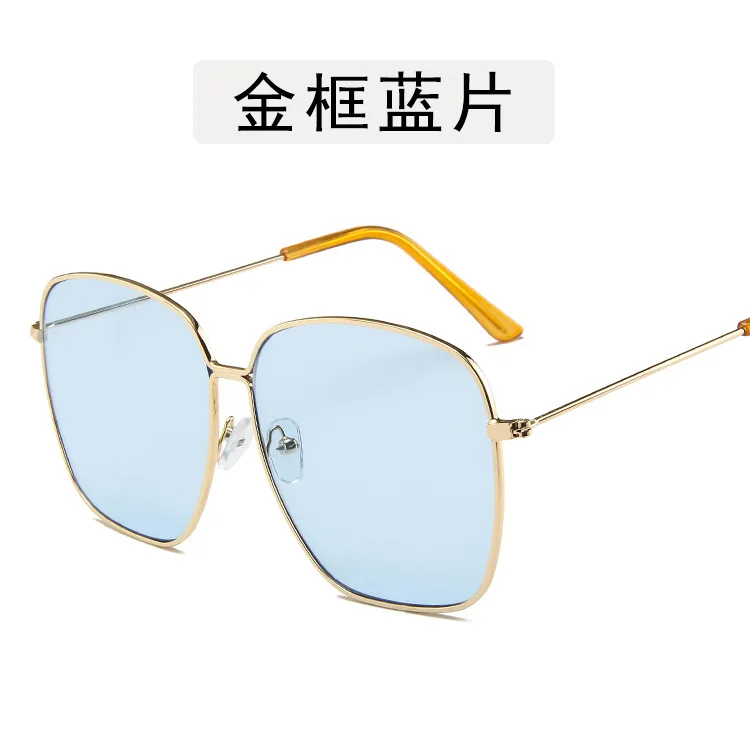 Новая мода Zonnebril Dames винтажные рамки солнцезащитные очки авиаторы металлический круг фирменный дизайн уличные солнечные очки UV400 Oculos De Sol - Цвет линз: 5