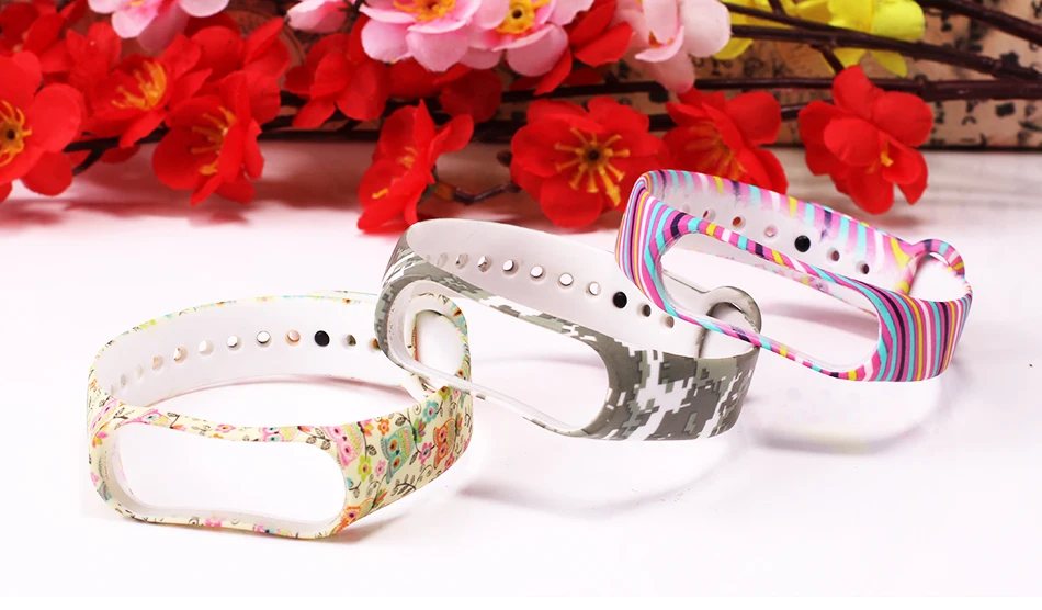 BOORUI mi band, 3 ремешка, силиконовый браслет с разнообразными цветами, браслет mi band, 3 ремешка, модный спортивный ремешок для xiaomi mi3