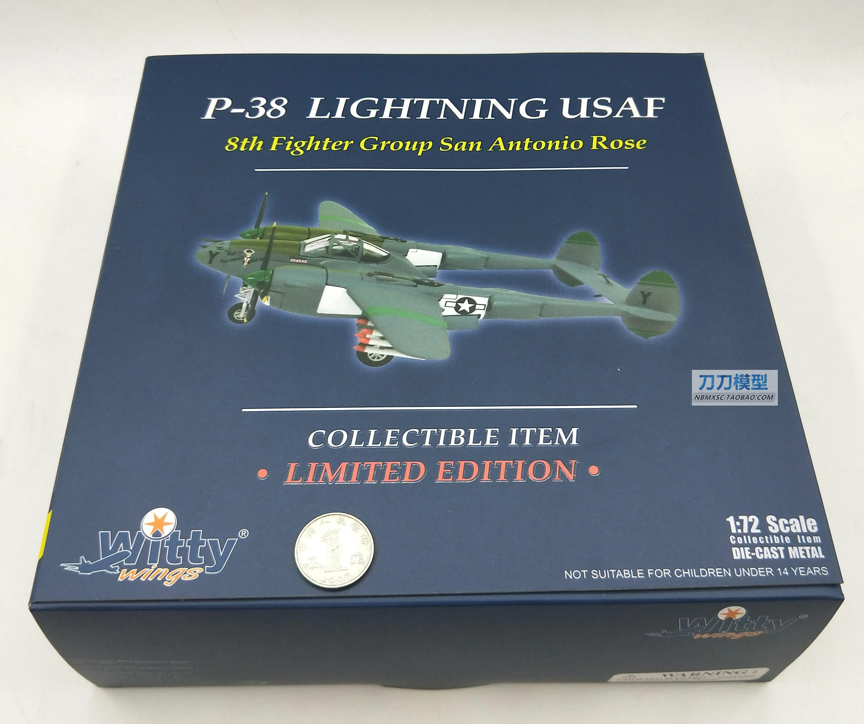 Риан день 1/72 Scale Военные модели игрушки слово войны P38 P-38 освещения истребитель литья под давлением Металл самолета Модель игрушки для коллекция/подарок