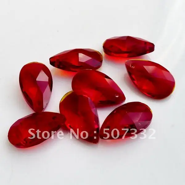 

Free Shipping! Wholesale AAA Top Quality 22mm 6106 Crystal almond/pear Pendant lake red colour 50pcs