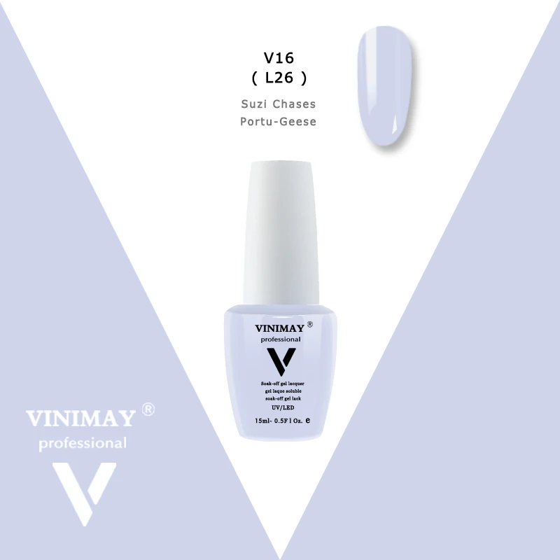 V16 VINIMAY 15 мл Гель-лак для ногтей светодиодный и УФ-лак для ногтей салонный Гель-лак для ногтей долговечный - Цвет: V16