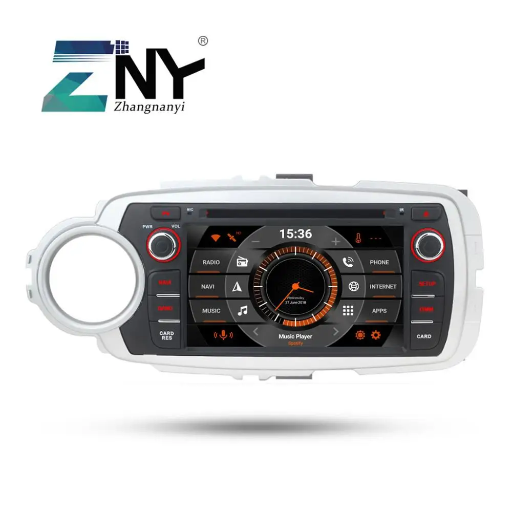 7 &quotHD Android 9 0 GPS для автомобиля стерео Toyota Yaris 2012 2013 2014 2015 2016 2017 Авто Радио FM видео