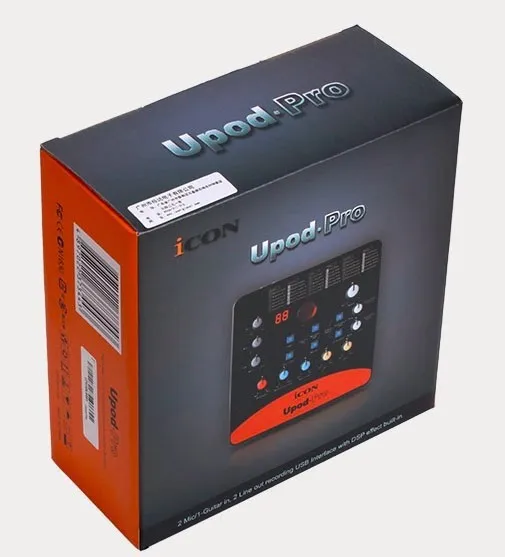 Профессиональная внешняя звуковая карта ICON upod pro 2 микрофона В/1 гитарный вход, 2-выход USB интерфейс записи 48V фантомное питание оборудовано