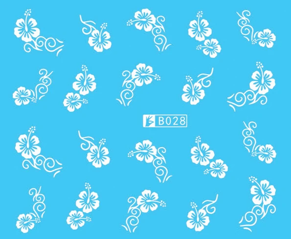 5 листов 24 типа перо белый хром наклейки для ногтей дизайн дизайна макияжа Сделай