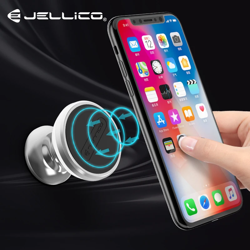 Jellico магнитное крепление автомобильная подставка для телефона iPhone X 8 7 samsung S8 gps