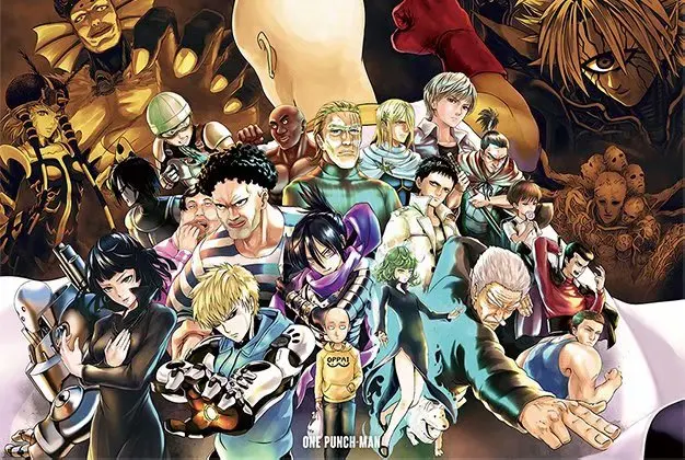 MOMEMO One-Punch Man 1000 деталей головоломка мультфильм аниме деревянные пазлы 1000 деталей головоломка для взрослых развлечение Сборка игрушки - Цвет: One-Punch Man