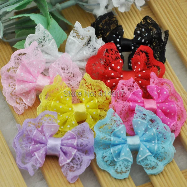 20 шт. кружевная органза лента банты Цветы свадебное украшение аппликация A088 | Дом