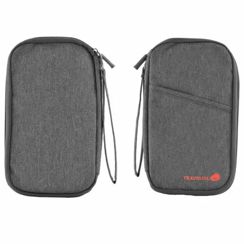 Дорожный кошелек держатель для паспорта органайзер с RFID защитой карт документов