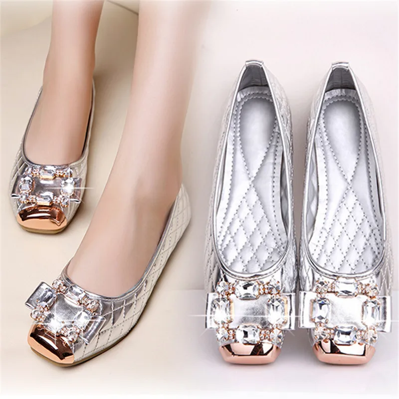 2018 новые модные женские свадебные туфли сезон лето-осень большие Size34-43 блестящая