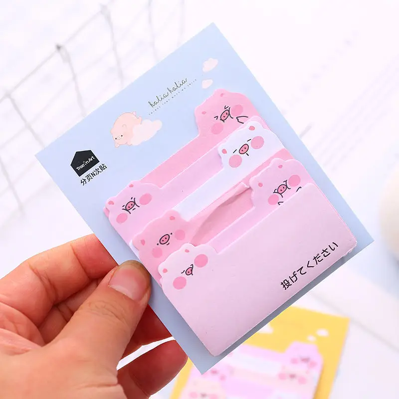 Coloffice 1 шт. Kawaii милые животные Розовая Свинья бумага Блокноты Sticky Notes студент