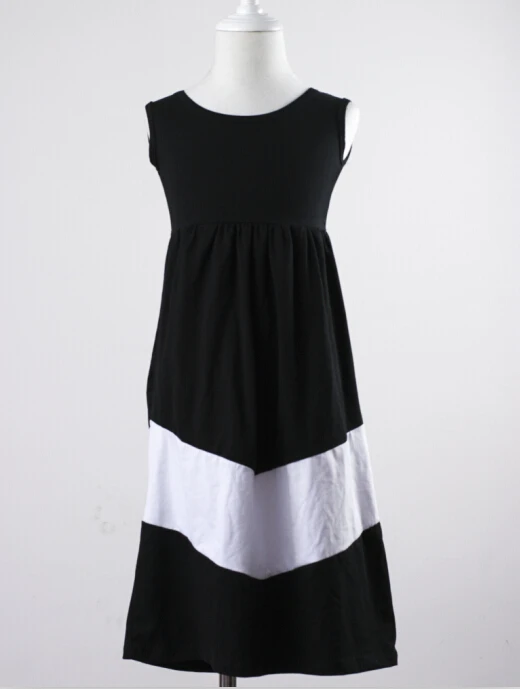 Новинка семейная одежда оптовая продажа Мама и я Макси-платья модное хлопковое