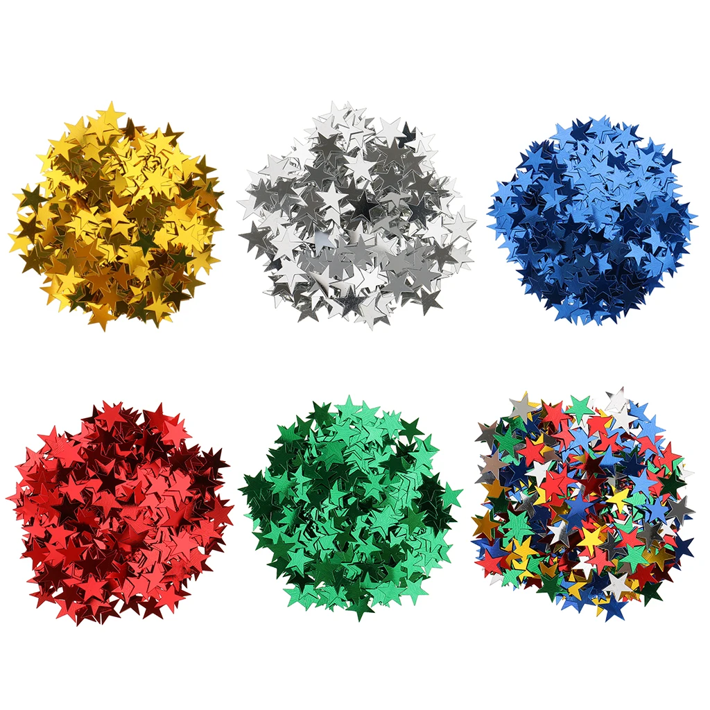 15 г конфетти из ПВХ со звездами для украшения стола свадьбы дня рождения DIY 6/10 мм |