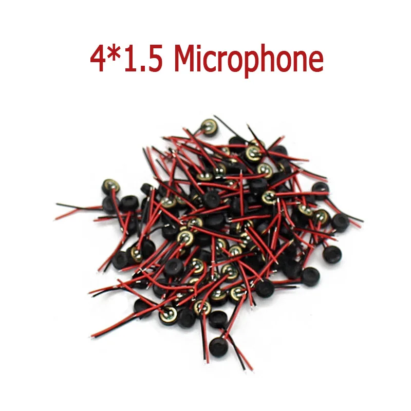 4*1 5 мм конденсаторный микрофон Electret MP3/4/5 Walkie Talkie записывающая ручка материнская
