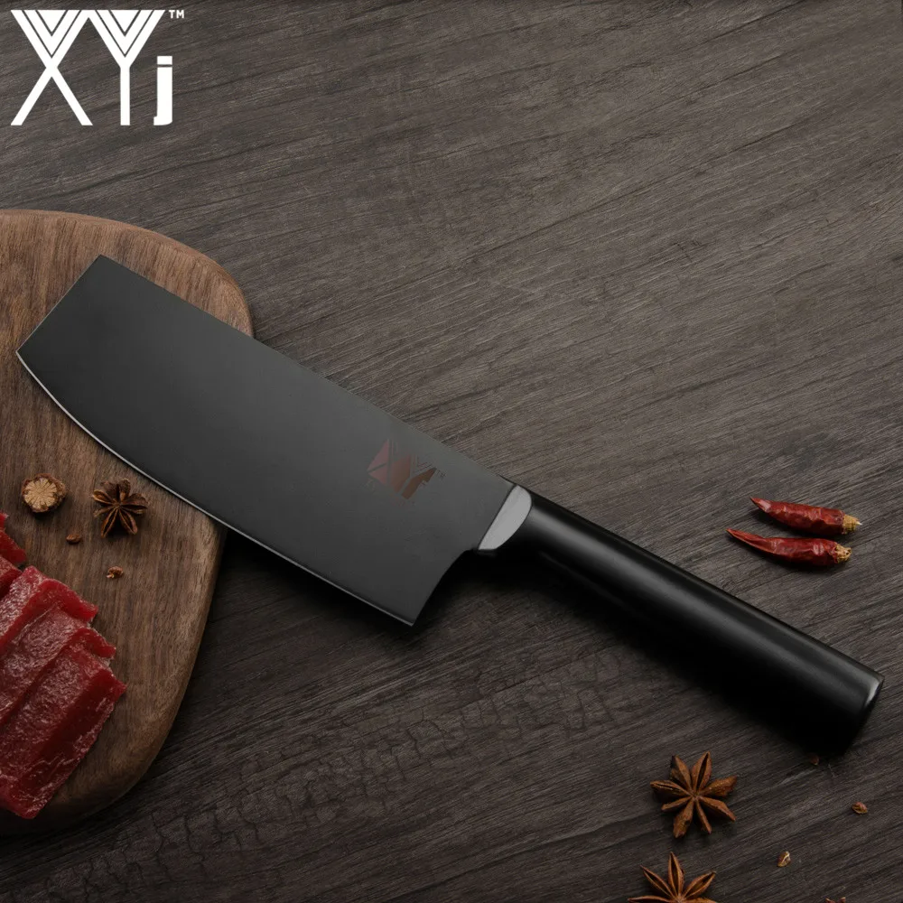 XYj набор кухонных ножей из нержавеющей стали высокое качество острый черный 4 шт.
