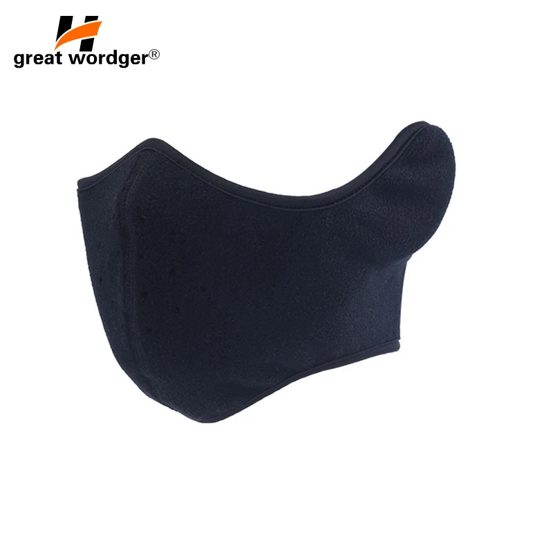 Winter Warm Fleece Balaclavas Ski Cycling Half Face Mask Cover Outdoor Sport Windproof Headwear Neoprene Masks | Спорт и развлечения