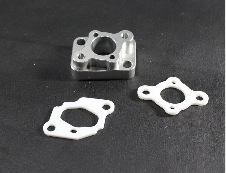 

alloy carburetor block/manifold for rc gas buggy boat