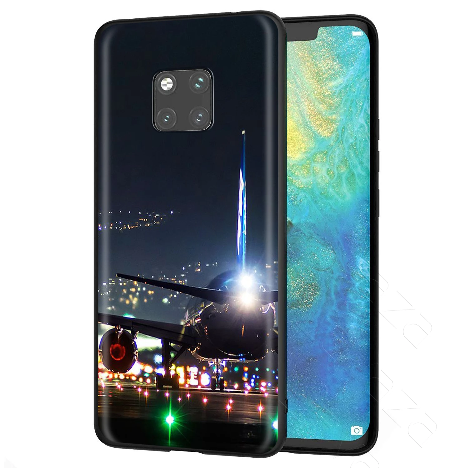 Lavaza Aircraft Airplane Fly Travel Cloud Plane Case for Huawei Mate Y7 Y9 P8 P9 P10 P20 P30 P40 Max Lite Pro P Smart Mini |