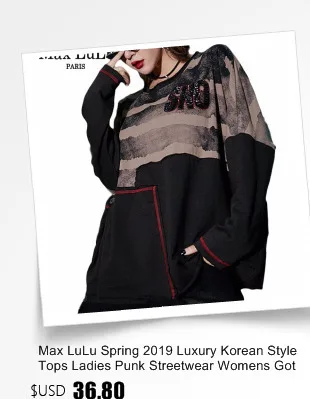 Max LuLu, модные корейские женские топы с вышивкой, футболки, женские джинсовые футболки, хлопковая одежда Harajuku, Женская Весенняя футболка