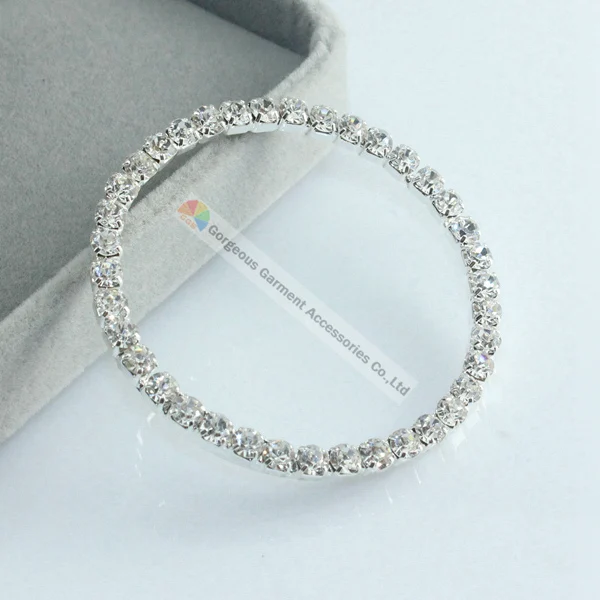 100 шт. 50 мм круглая прозрачная стразы пряжка Золотой Серебряный набор сделай сам