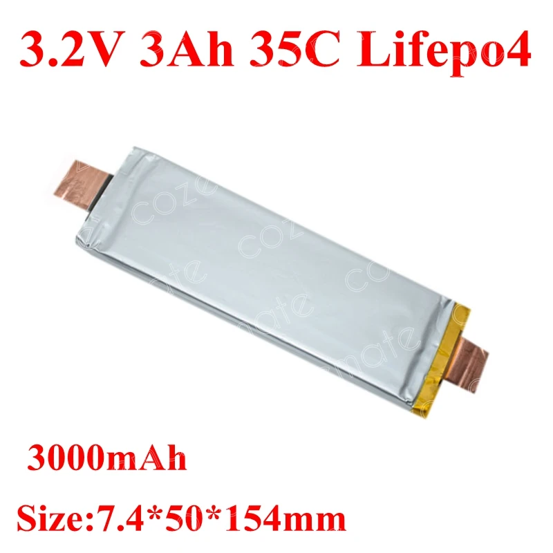 Аккумулятор Lifepo4 3 2 в 6 ач с высокой разрядкой 35C 6000 мА · ч для 2s 3s планшетов и