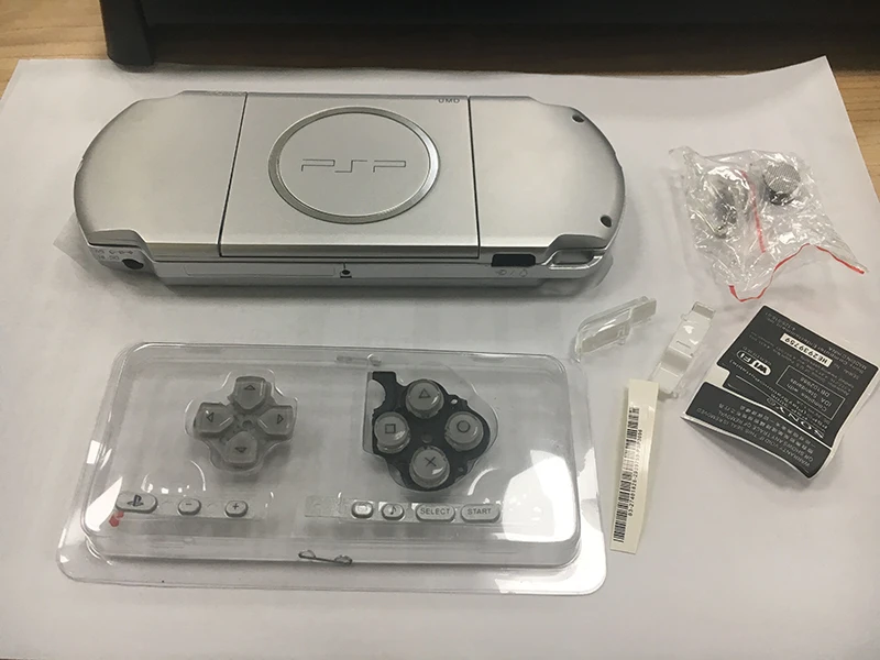 Серебристый чехол с полным покрытием корпуса для PSP 3000 сменная крышка игровой