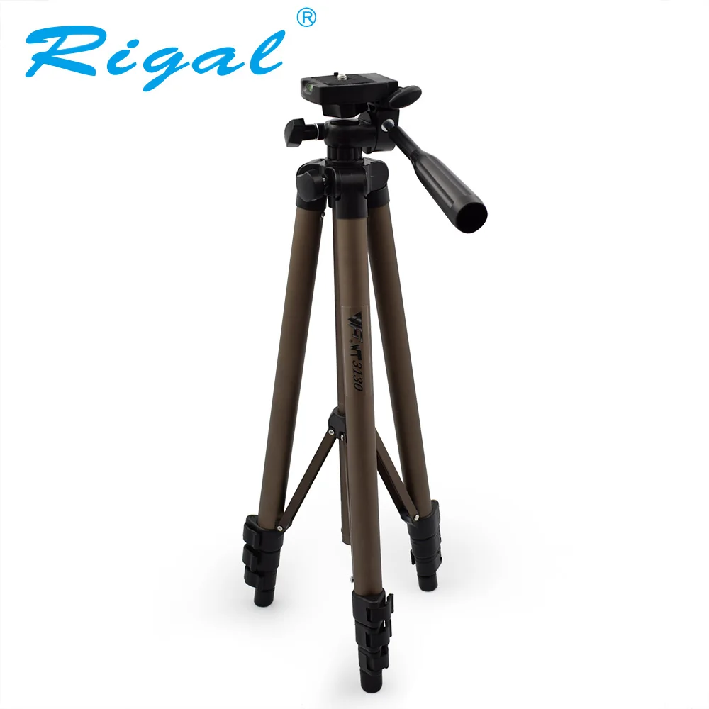 Алюминиевый светодиодный мини проектор Rigal 50 дюймов WT3130 гибкий штатив для