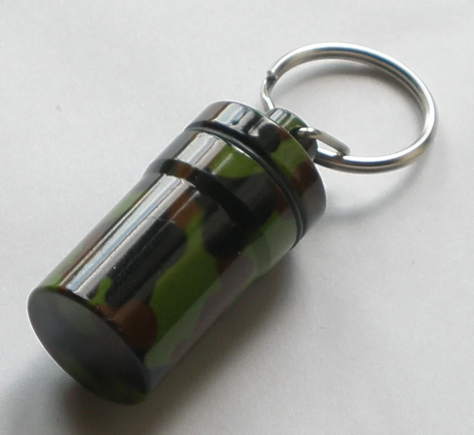 Бесплатная доставка 1 шт. камуфляжная алюминиевая коробка для таблеток контейнер