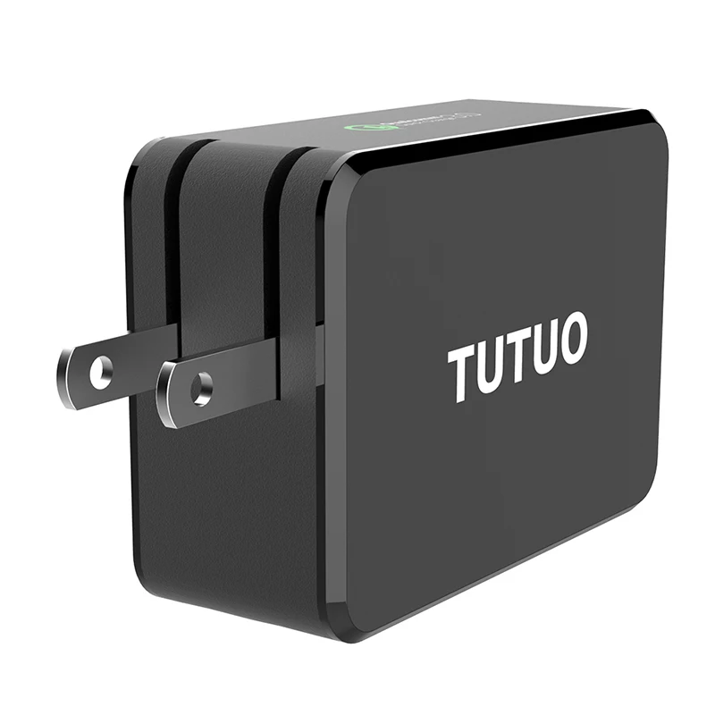 Tutuo Quick Charge 3.0 fast Тип USB C Портативный 33 Вт путешествия 2 Порты Smart Зарядное
