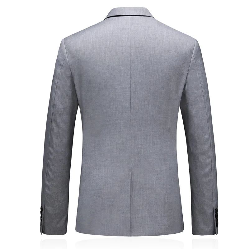 Мужской смокинг жениха однотонный деловой костюм Модный повседневный из трех