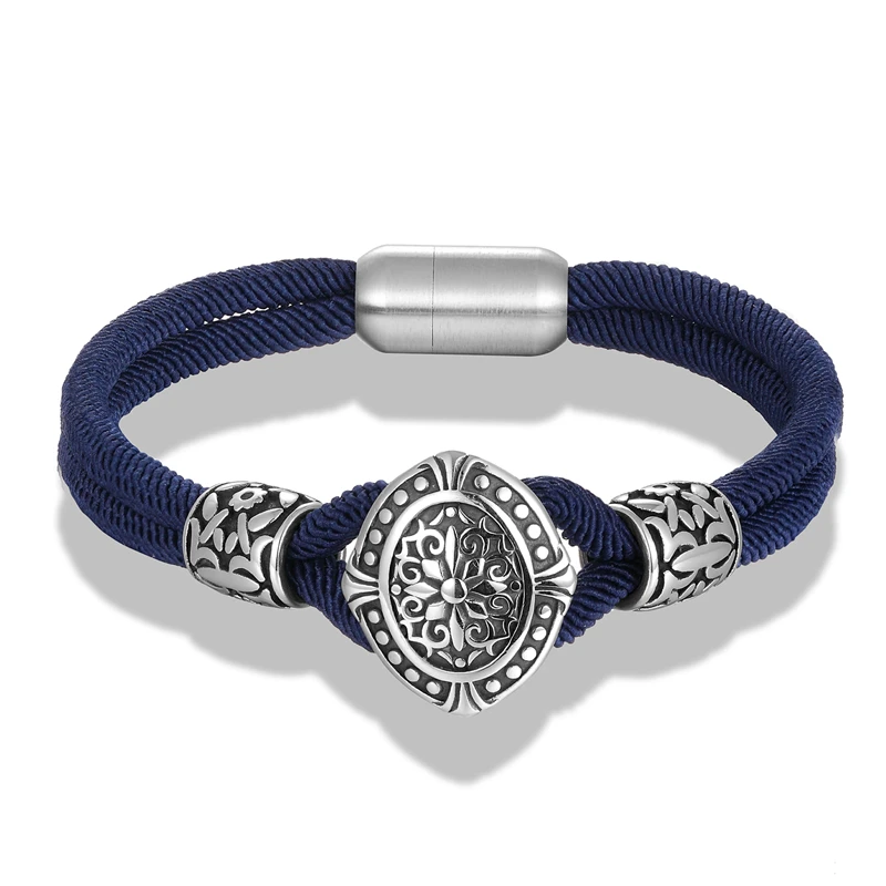 Женский и мужской браслет винтажный из нержавеющей стали в стиле морского флота