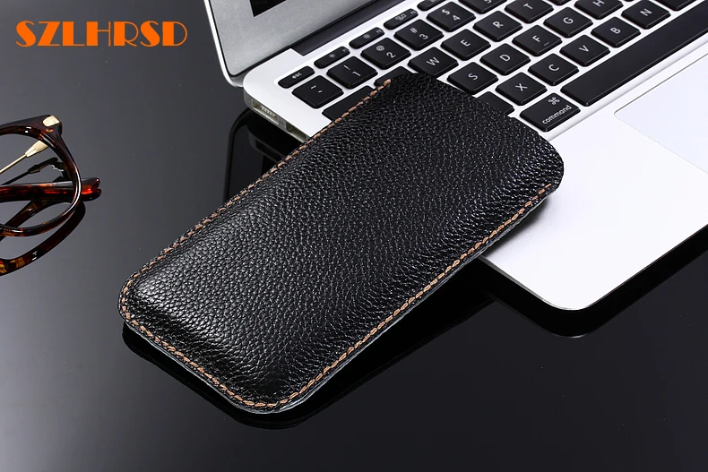 

SZLHRSD Genuine Leather phone bags For Samsung Galaxy S9 cases for S9 Plus slim pouch stitch for S8 Active S8 Plus Note8 sleeve