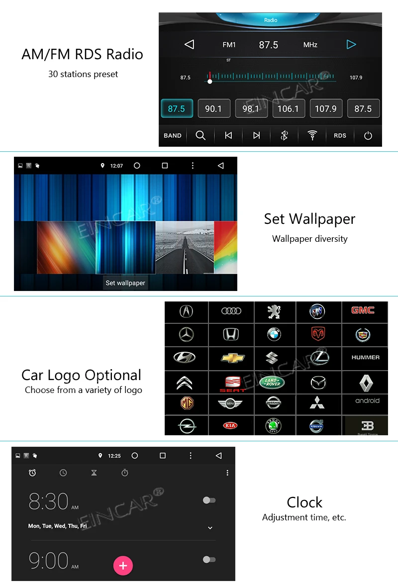 Android 5 1 Восьмиядерный 2 Din автомобильный стерео головное устройство Автомобильный