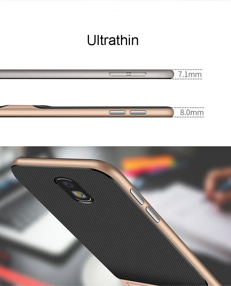 Гибридный чехол из ТПУ+ поликарбоната для samsung S8, S9 Plus, Note 8, J7Pro, J730, J7, чехол с подставкой и держателем, чехол на заднюю панель для samsung J5, J7