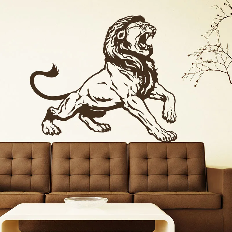 ZOOYOO Lion King Vinyl Art Murals Home Decor Sticker Living Room Decoration Removable Wall Stickers Decals | Дом и сад