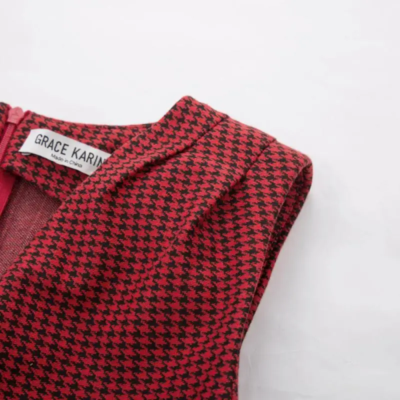 Women Pencil Dress V-Collar Sleeveless Office Wear Knee Length Bodycon Dresses | Женская одежда