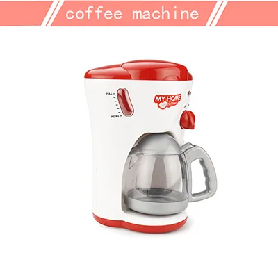 coffee machine 1 шт./12 шт./компл. preteng игровой набор рисоварка и вода и тостер и стиральная машина уборка пылесос детские игрушки - Цвет: coffee machine