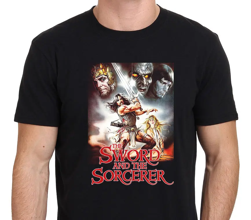Меч и философский 80 классические фильм Для мужчин футболка Размеры: S M L XL XXL|men