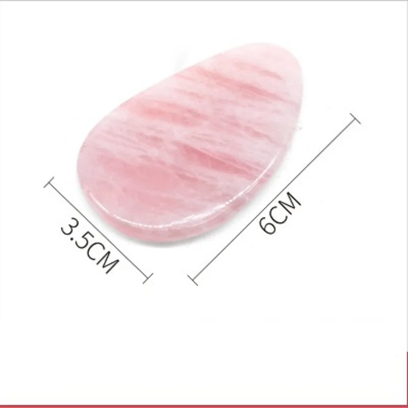 

Natural Rose Quartz Gua Sha Board Scraping Massage Tool Beauty Roller Scrapping Plate Massage