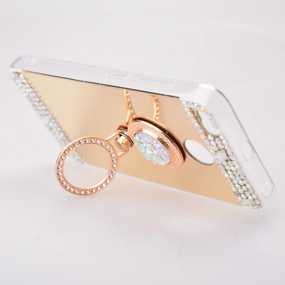 Ollivan роскошные стразы чехол для Xiao mi Red mi Note 5 4X6 S2 mi rror чехол для Xiaomi mi A2 A1 6 8 Max 3 2 девочек с кольцом
