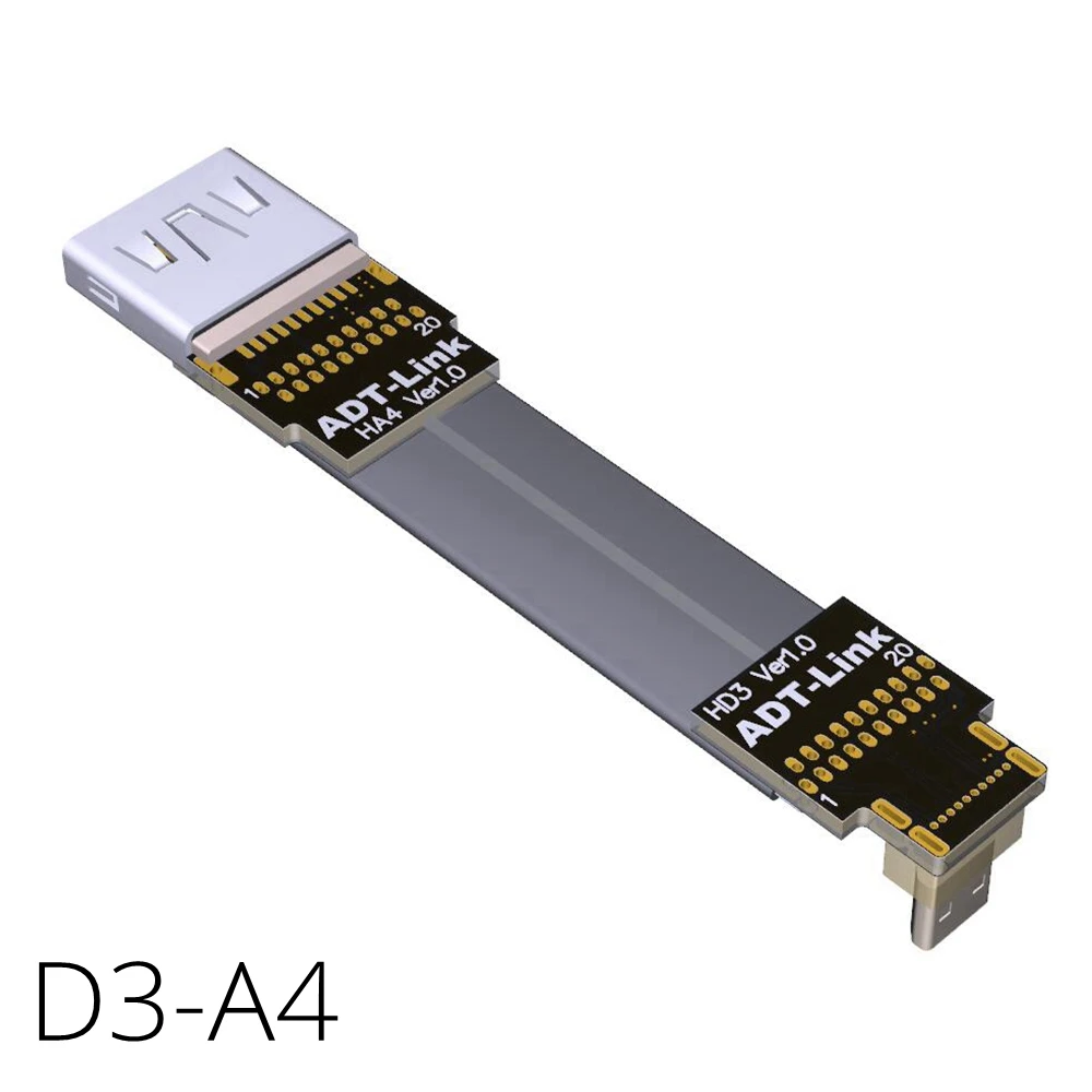 Кабель HDMI мама Micro папа 90 градусов угол 5/10/15/20/30/50/80/100 см V2.0 4K x 2K @ 60 Гц для ПК AV HDTV LCD