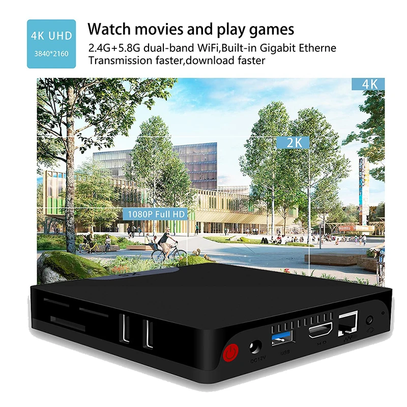 Мини Смарт ПК Atom x5-Z8350 процессор Windows10 и Android ТВ коробка 2 ГБ 32 Bluetooth 4 0 1000 м LAN 4G WiFi